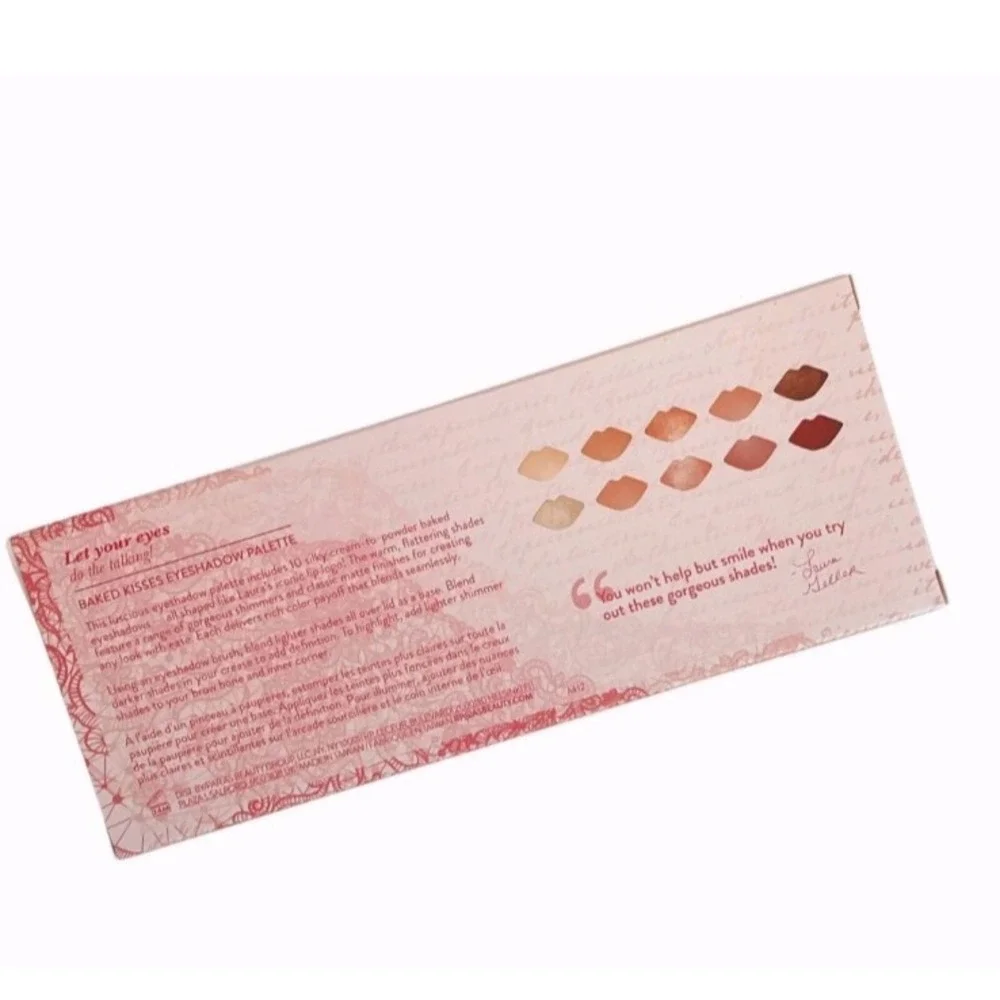 Laura Geller Baked Kisses Eyeshadow Palette 10 shades with Doll 10 Brush New